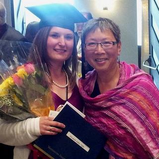 Liz & Imogene New graduate, Liz, with Imogene. 03 June 2013.