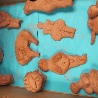Venus figurines Upper Palaeolithic replicas made for ANTH 111, Cowichan campus.