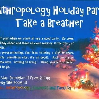 Anthropology Holiday Party, December 13