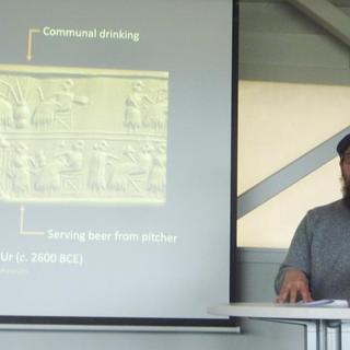 Curt presenting Honors research.